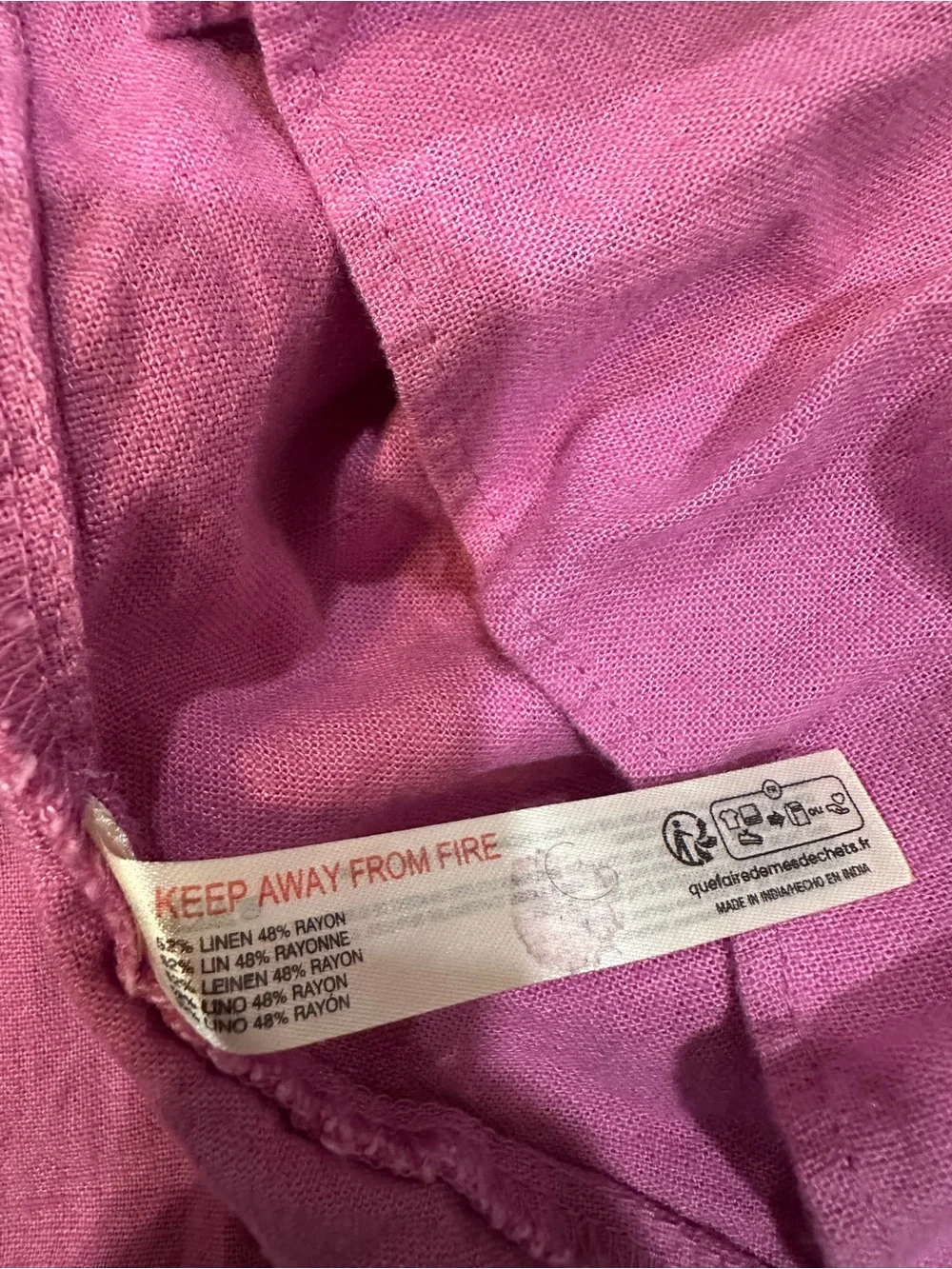 free people magenta lush life linen midi dress